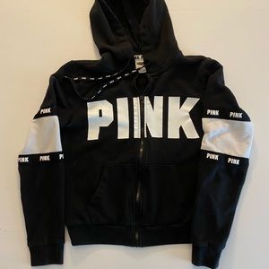 Victoria’s Secret PINK FLEECE ZIP-UP PERFECT HOODIE *NWOT* sz XS